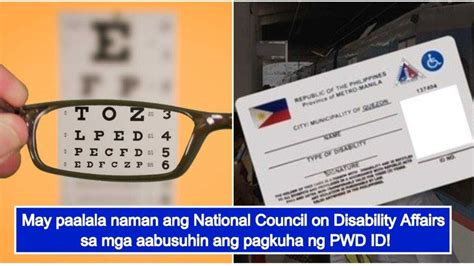 Heads up! People with poor eyesight can apply for PWD ID.